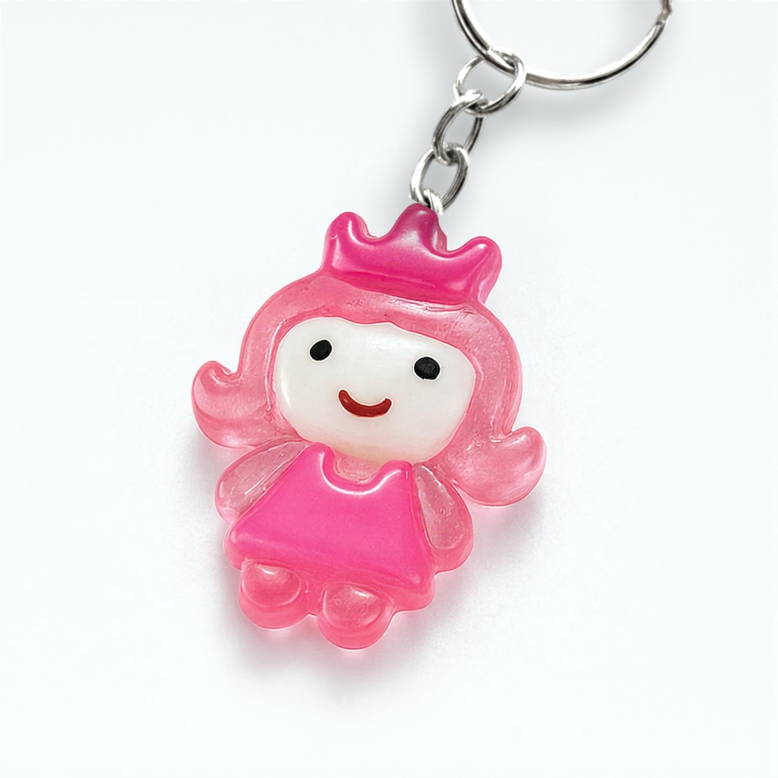 Pink Princess Pendant Keychain
