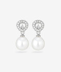 Gentle Freshwater Peal Silver Drop Earrings